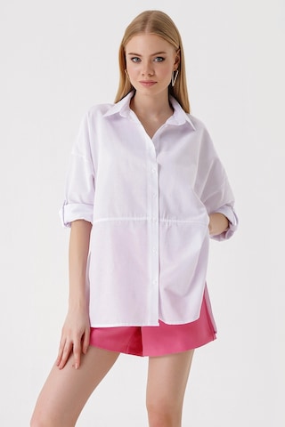 Bigdart 3975 Yırtmaçlı Poplin Gömlek - Beyaz 001