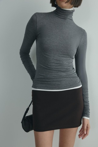 Suud Collection Füme Boğazlı Body
