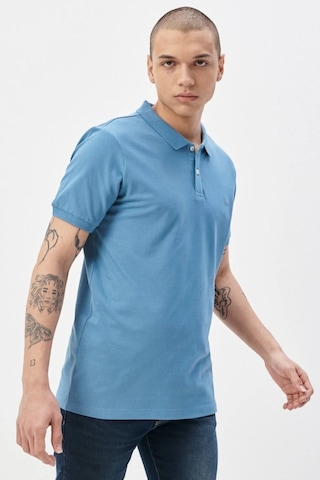 Lee Erkek Mavi Polo Tişört L211810404 Mavi