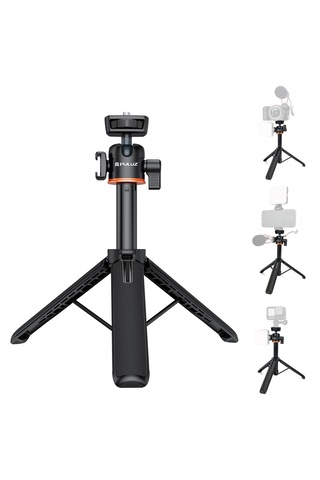 Puluz 360 Derece Top Kafa Soğuk Ayakkabı Selfie Çubuk Tripod