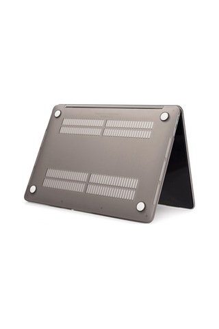 Ally Macbook Air 13 A1369-A1466 Kristal Kapak Koruma Kılıf Gri