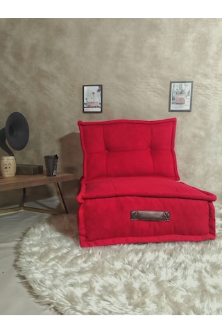 Prestigegolf Seva, Sırtlı Oturma Minderi, Minder, Bahçe Minderi ,oturma Odası Minderi, Kalorifer Önü, Yer Minderi Kırmızı