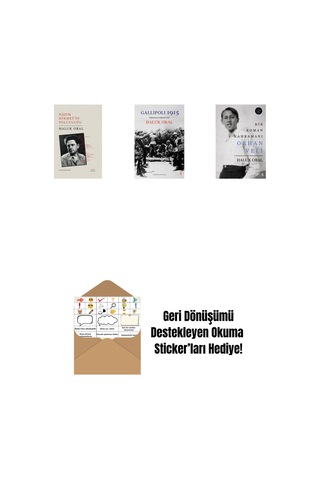 Nazım Hikmet'in Yolculuğu Ciltli + Gallipoli 1915 Ciltli + Bir Roman Kahramanı Orhan Veli Ciltli + Okuma Sticker'ları