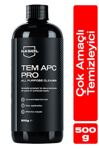 Nasiol Tem Apc Pro Araç içi Çok Amaçlı Konsantre Temizleyici 500 G Koltuk Döşeme Plastik Temizleyici
