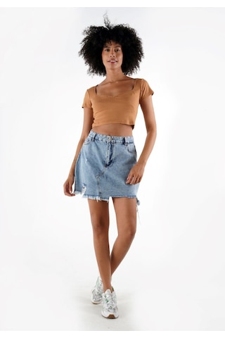 Alexander Gardi Alexandergardı Queen Anne Yaka Crop Bluz B24-00217 001