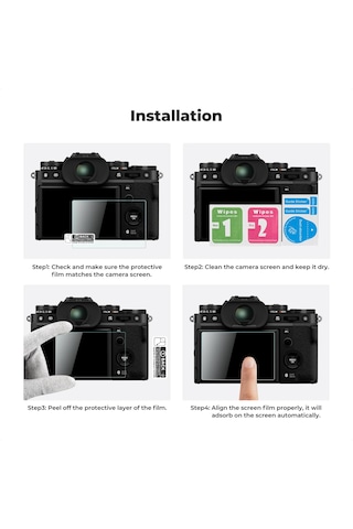 K&f Concept K&f Fujifilm X-t5 İle Uyumlu Ekran Koruyucu Set - Su