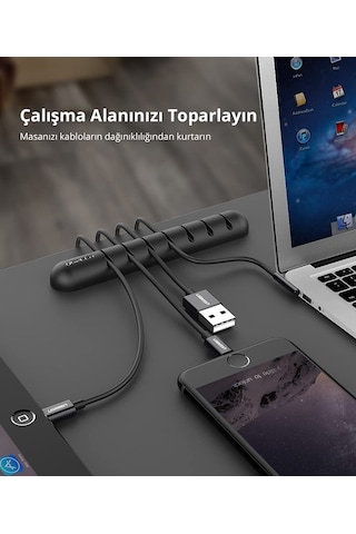 Ugreen Kendinden Yapışkanlı 7'li Kablo Tutucu