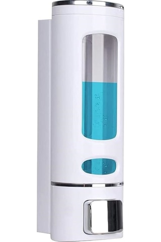 Mainshop 1 Adet Beyaz 400 Ml Duvara Monte Manuel Sabunluk Sıvı Lavabo Sabunluk El Sabunu M-52 Beyaz