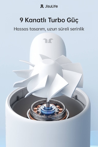 Jisulife Handheld Fan Life 10s El Fanı 5000mah Gri