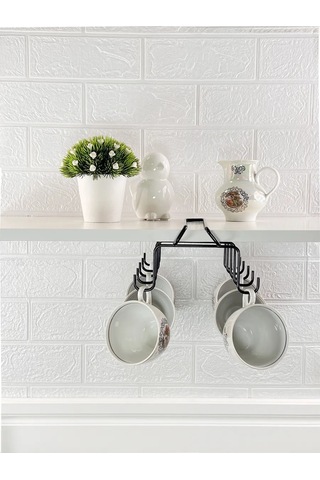 İlwi Mutfak İçin Asılı Bardak Ve Kupa Tutucu. 349099614 Siyah