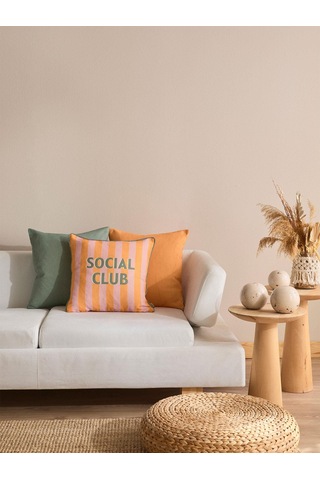 Citrus Lounge 3'lü Kırlent Kılıf Seti Turuncu