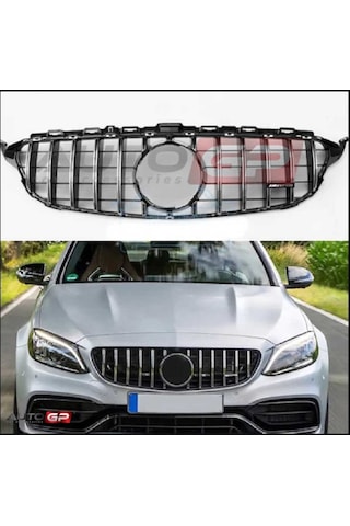 Autogp Mercedes W205 Gtr Ön Panjur Izgara Seti Amg 2014 / 2018 C Serisi Mb-w205-gtrc01