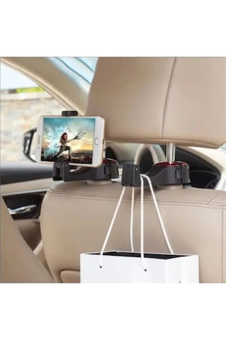 Oto Koltuk Arkası Telefon Tutucu Askılık Çok Renkli