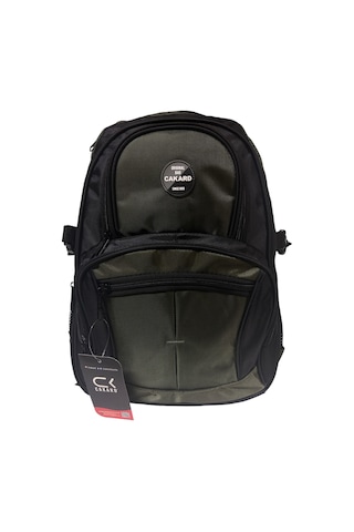 Su Geçirmez Kalın Ortopedik Çok Bölmeli Laptop Okul Gezi Seyahat Kamp Sırt Çantası Büyük 30x47cm Haki