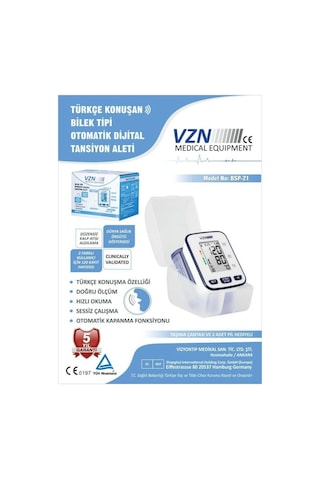 Vzn Bilekten Ölçen Tansiyon Aleti 5 Yıl Garanti
