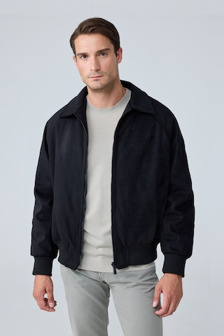 Danger Erkek Oversize Bomber Süet Ceket Siyah 4343dngr