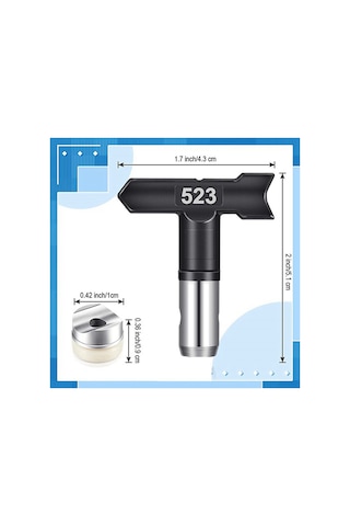 Xurunkeji 10 Adet Sprey Ucu, Havasız Boya Püskürtme Ucu Ve Filtresi, Tersinir Sprey Ucu, Havasız Püskürtme Aksesuarları İçin Boya