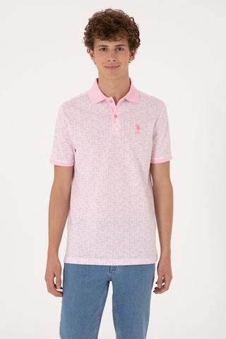 U.S. Polo Assn. Erkek Regular Fit Polo Yaka Açık Pembe Tişört 50306837-VR078