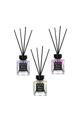 Alya Nature's Scents Angel's Dream + Bubble Gum + Gardenia Bambu Çubuklu Oda Kokusu 3 x 100 ML