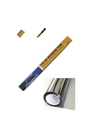 Aynalı Görünüm Cam Filmi Çizilmez 50 Cm X 6 Metre Kutu