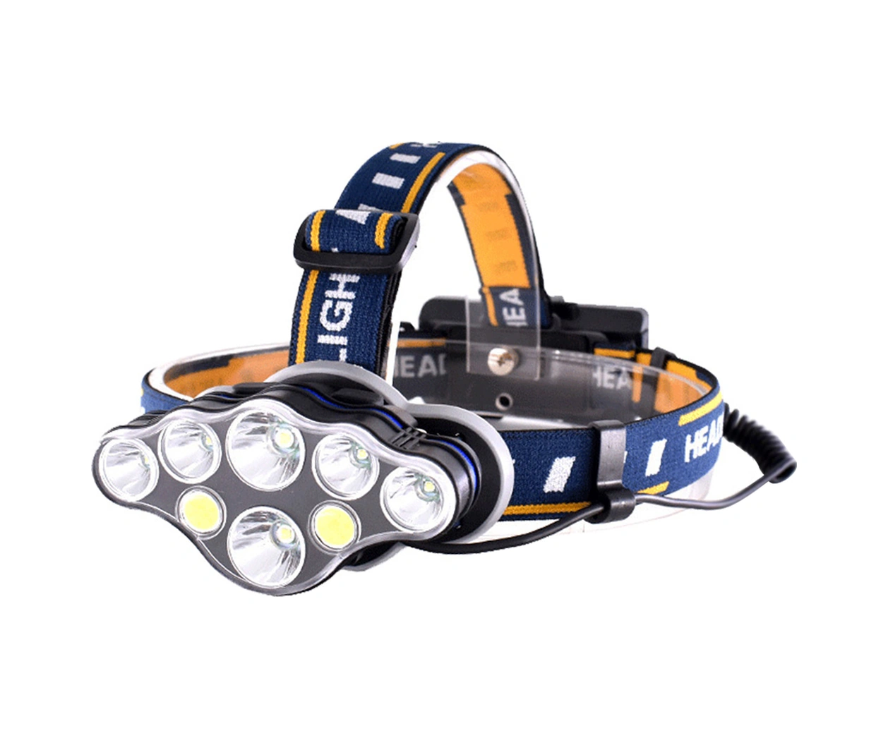 Youmex Kafa Feneri K10-8: 8 Modlu, 1500lm, Ipx4 Koruma, Şarj Edilebilir Pil Yok - 3 Seçenekli Led Tipleriyle El Serbest Aydınlatma Çok Renkli