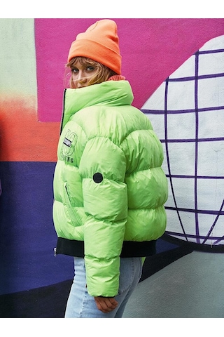 Ltb Bobaba Kadın Mont-5387 Fosfor Yeşil