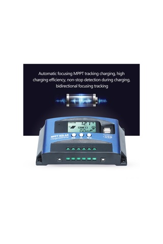 Lemestar Akıllı Lcd Ekranlı Mppt Güneş Şarj Kontrol Cihazı - 60a/100a Çift Usb Çıkışlı 12v/24v Otomatik Tanıma