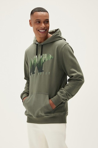 Bad Bear Integrity Kapüşonlu Erkek Haki Sweatshirt 22.02.12.021-C Haki