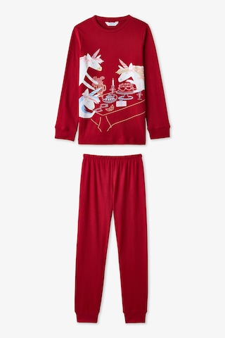 Penti Kırmızı Kız Çocuk Table Unicorn Desenli Uzun Kollu Pijama Takımı Pn5o9lv625sk-rd42 Rd42