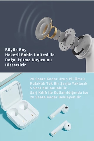 Wearfitpro Air 2 Se Bluetooth 5.0 Kablosuz Kulak İçi Kulaklık Tws