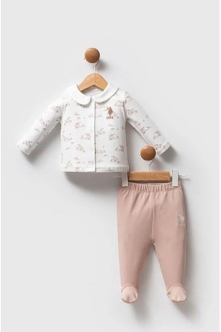 U.S. Polo Assn. U.s. Polo 2li Takım Beyaz-12664 Beyaz