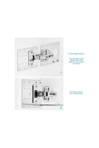 9002002315299ybv - Paslanmaz Çelik Menteşe Onarım Plakası