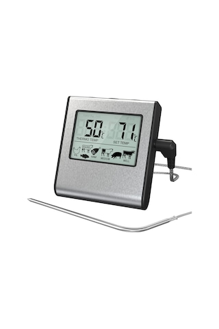 Tenfowee 7 Çeşit Et İçin Programlanabilir Manyetik Yüzey Tutuculu Yüksek Sıcaklık Alarmlı Gıda Termometresi