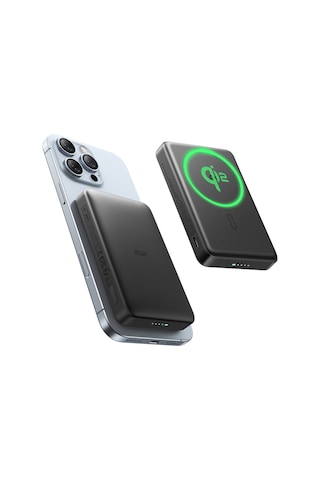Halolock Qi2 10.000 Mah Magsafe Digital Powerbank Siyah BEYAZ
