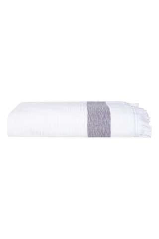 Mudo Home Borla Beyaz Banyo Havlusu 90x150