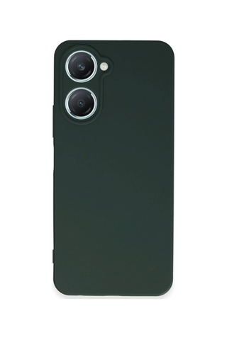 Vivo Y18 Kılıf First Silikon - Koyu Yeşil Çokrenkli