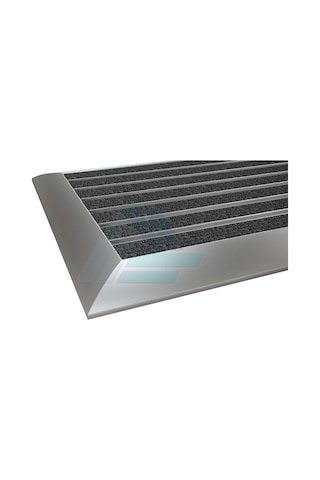 60X120Cm Gri Halı Yüzeyli 25Mm Yükseklikte Alüminyum Paspas