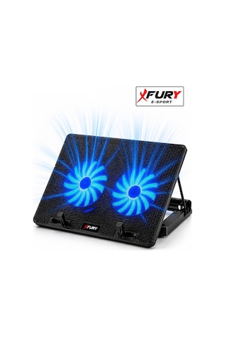 Fury Laptop Soğutucu Çift Fanlı Ayarlanabilir Dizüstü Bilgisayar Soğutma Fanı