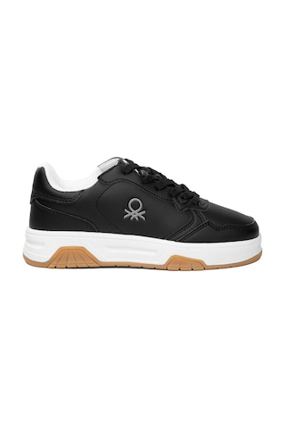 United Colors Of Benetton Benetton Bnı-11220 Kadın Klasik Sneaker Siyah - Beyaz Siyah - Beyaz