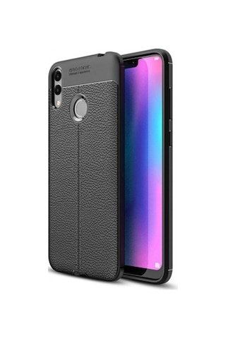 Huawei Honor 8C Deri Görünümlü Lux Niss Silikon Kilif 457525090