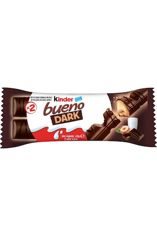 Kinder Bueno Dark Çikolata 43 Gr - 30 Adet