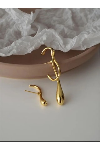 Demokan Kadın Küpe Liquid Küpe 001