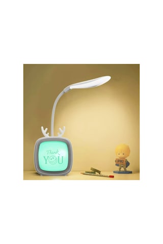Sevimli Masa Ve Gece Lambası Led Işıklı Şarjlı Çok Renkli