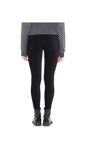 Kadın Kadife Yüksek Bel Tayt - Lacivert Lacivert