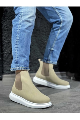 Knack Yüksek Taban Ayakkabı 111 Vizon Süet 001