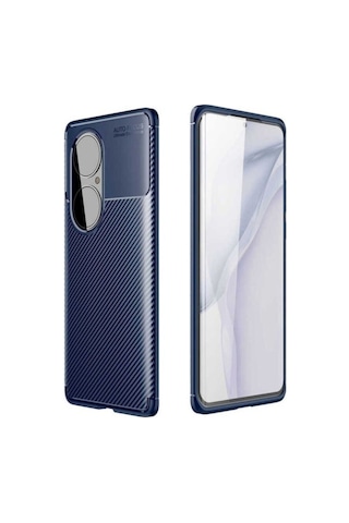 Huawei P50 Pro Kılıf Zore Negro Silikon Kapak Lacivert