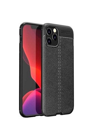 Apple Uyumlu iPhone 12 Pro Kılıf Zore Niss Silikon Kapak Siyah