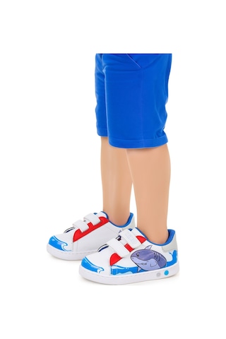 Kiko Kids Disha Cırtlı Işıklı Erkek Bebek Spor Ayakkabı Mavi