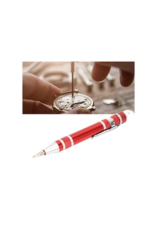 Konesam Alüminyum Çelik Uçlu 8'li Çok Fonksiyonlu Manyetik Tornavida - Cep Boyutunda Tamir Ve Montaj Aracı Mavi