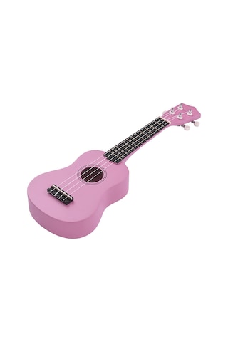 Ruicoo 21 İnç Akustik Soprano Ukulele, Tam Ahatlı Gökkuşağı Ağacı Gövde, Portatif Öğrenci Ve Başlangıçcılar İçin Aksesuarsız, Pembe